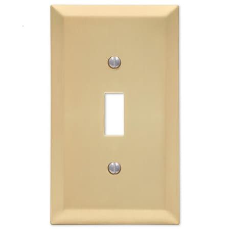 Amerelle Wall Plate, Number of Gangs: 1 Steel, Satin Brass Finish, Brass 163TSB